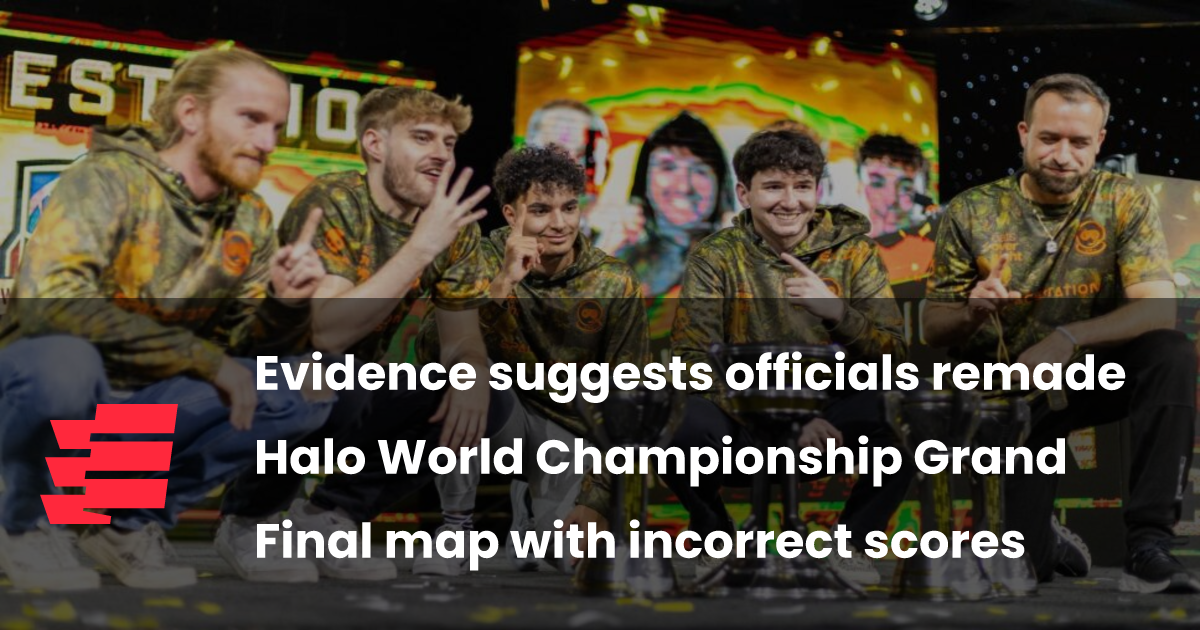 Evidence suggests officials remade Halo World Championship Grand Final