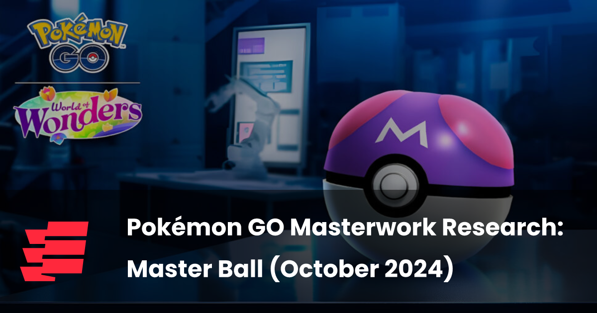 Pokémon GO Masterwork Research Master Ball (October 2024) esports.gg